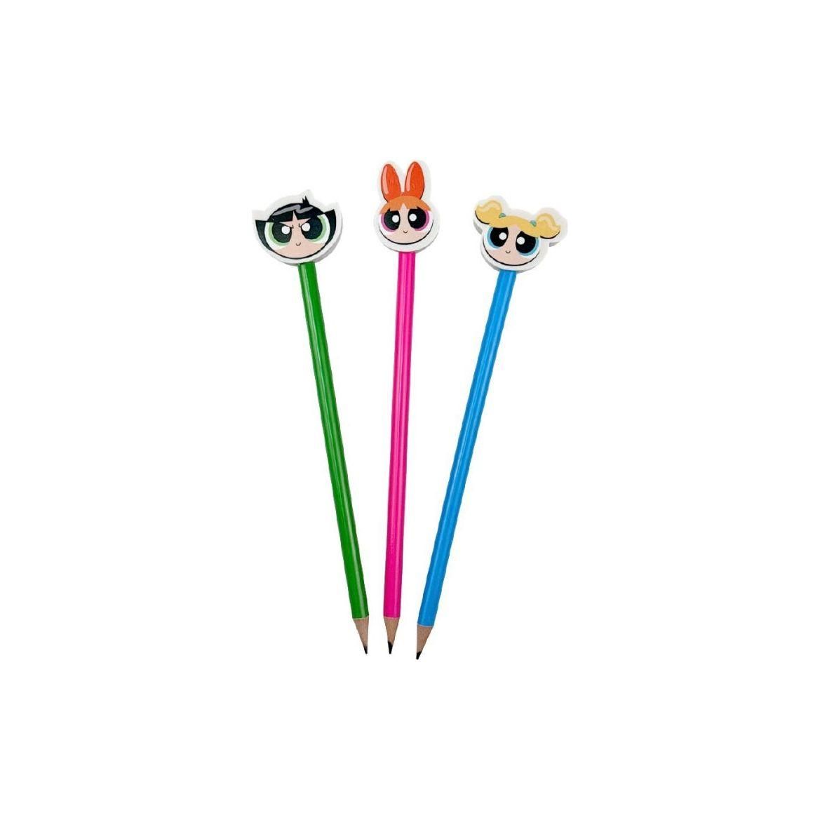 Powerpuff Girls Eraser Topper Pencils