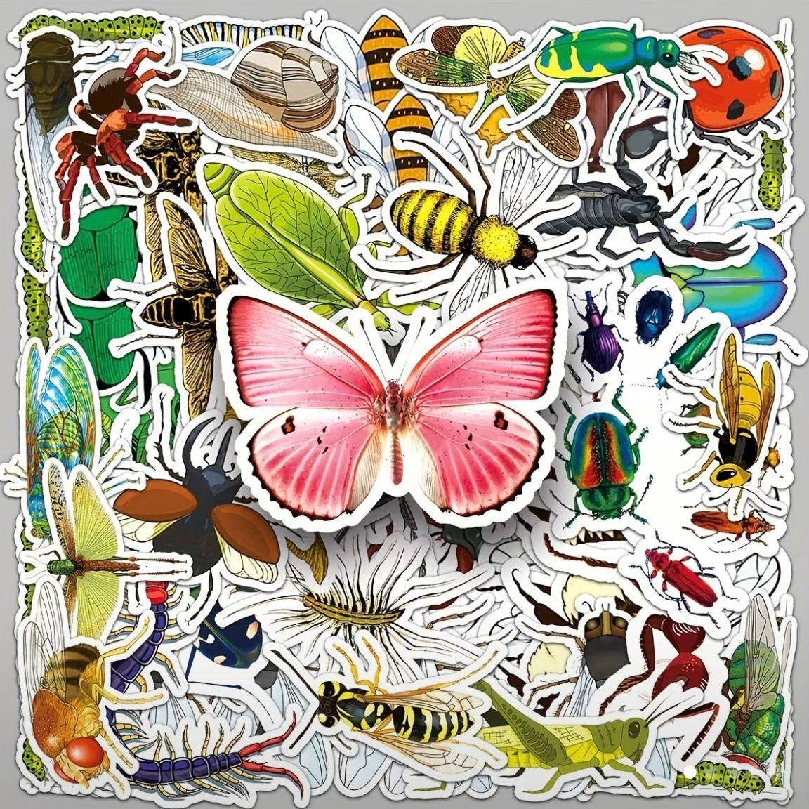 Insect Waterproof Stickers 60 piece