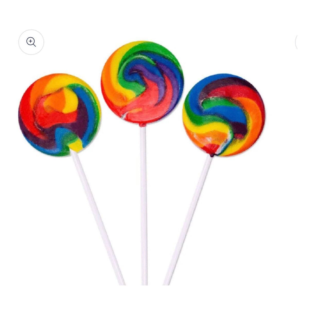 Rainbow Swirly Pops
