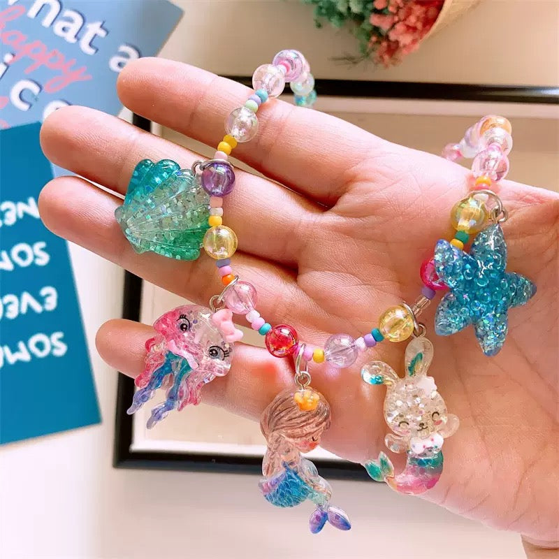 Mermaid earrings/ necklace