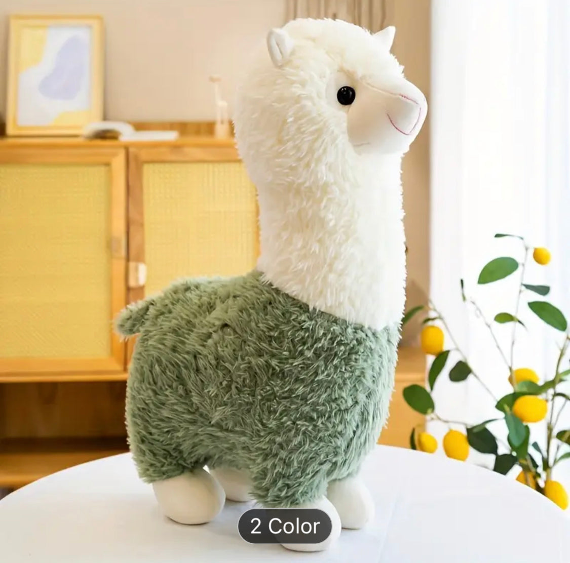 Soft Plush Alpaca Toy - Green-28cm