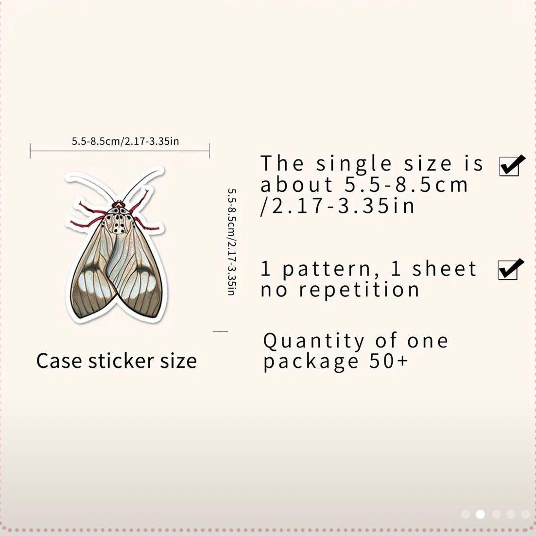 Insect Waterproof Stickers 60 piece