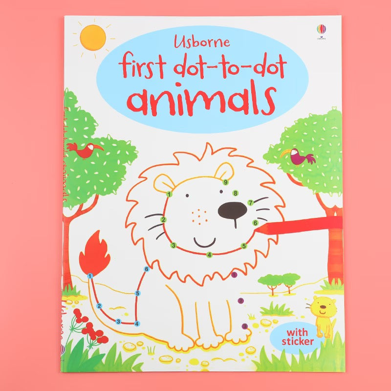 Color and stickers book-animals