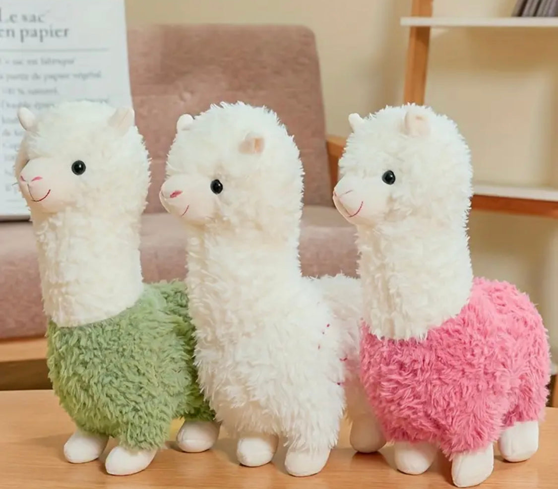 Soft Plush Alpaca Toy - Green-28cm