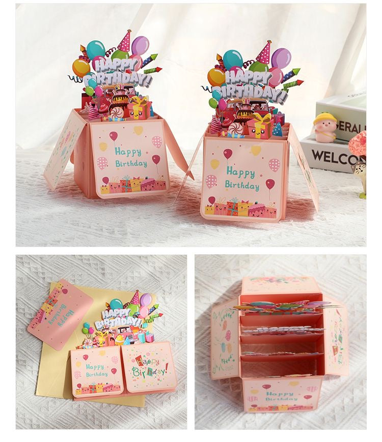 More Than a Card—A 3D Pop-Up Birthday Surprise! 🎉