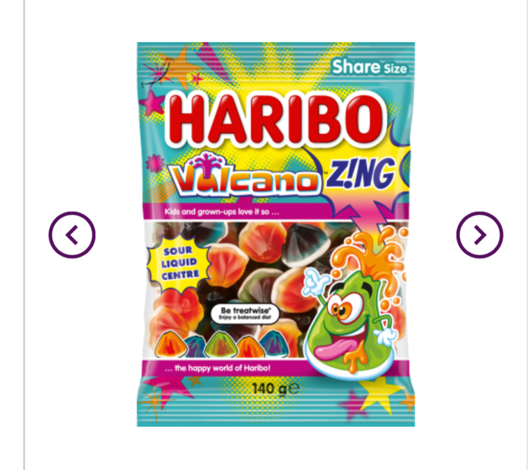 Haribo Vulcano Fizz 140g