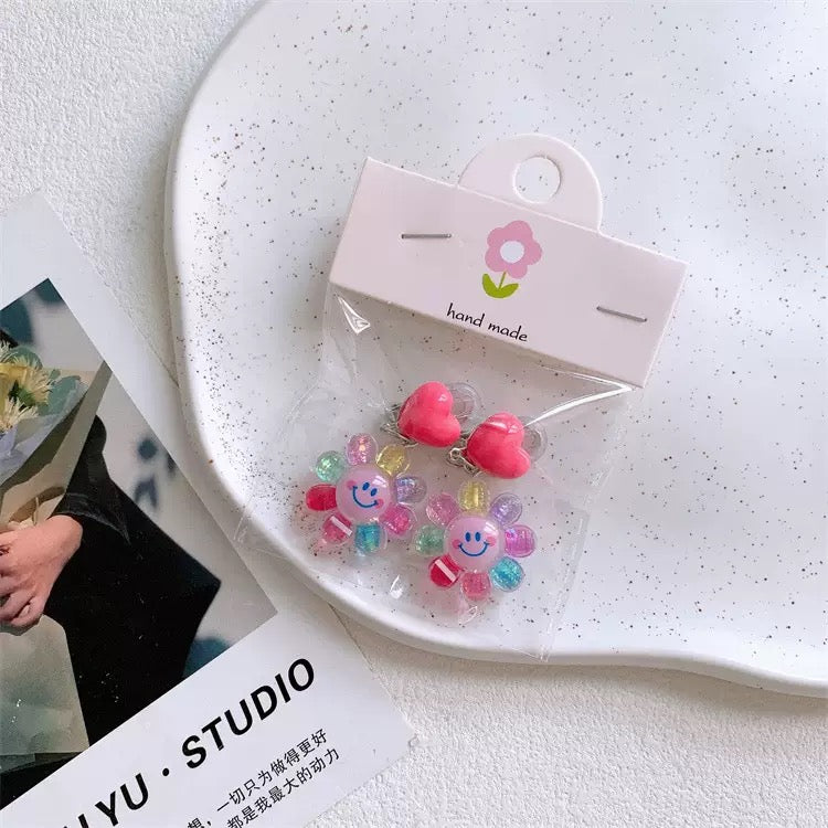 Clip on Earrings- Sunflower