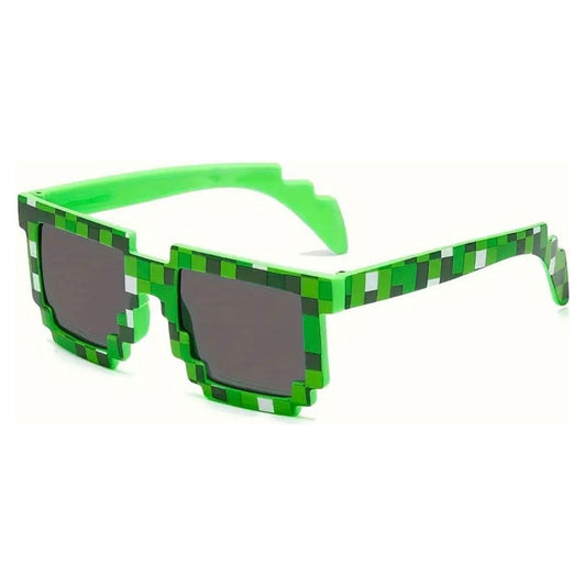 Pixel Style Green Glasses