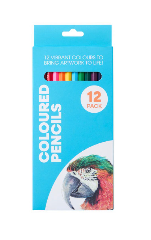 Coloured Pencils-Multicolour 12pk