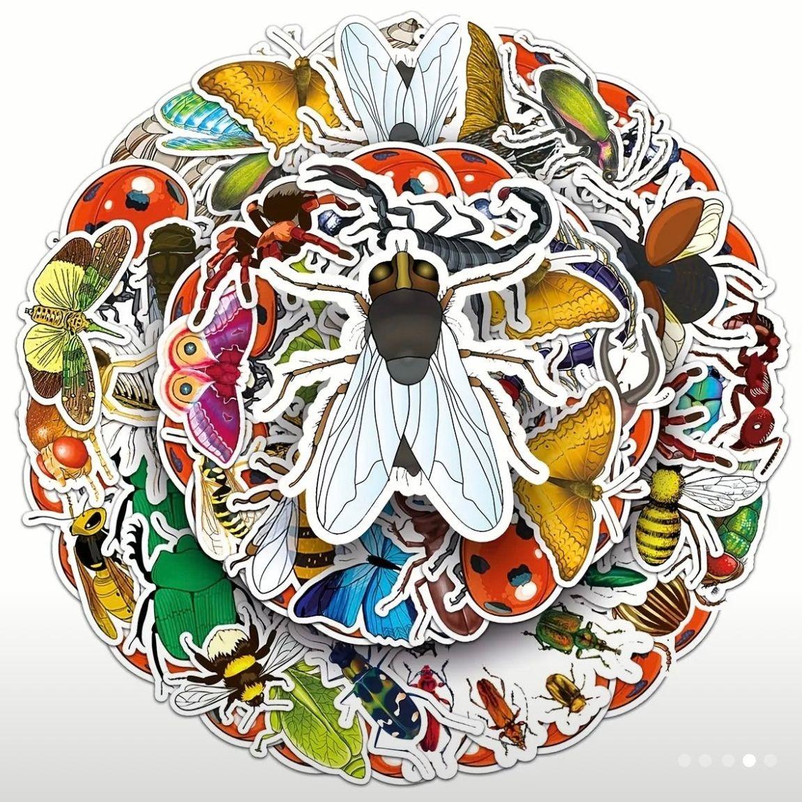 Insect R Stickers Insect Waterproof Stickers 60 piece – Kiwi Kids Gifts
