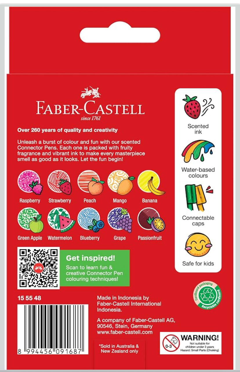 Faber-Castell Scented Connector Pen 10pk