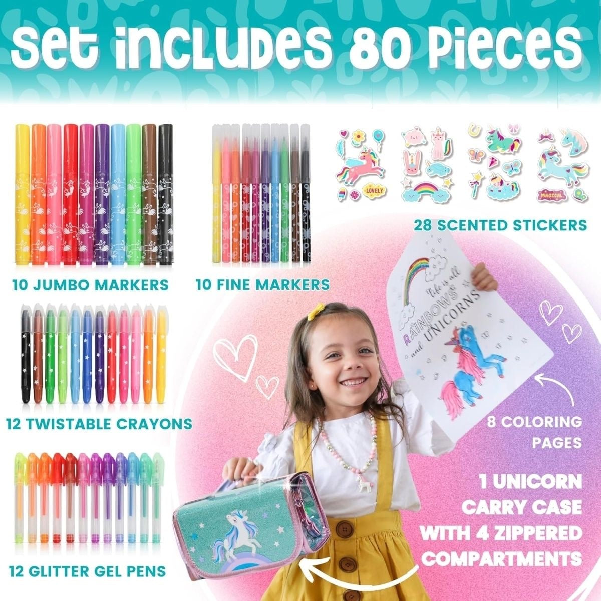 Unicorn Stationary Gift Set