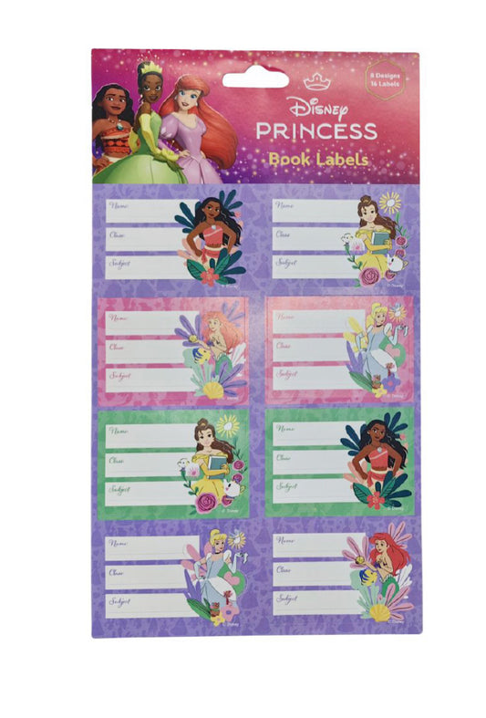 Disney Princess Book Labels