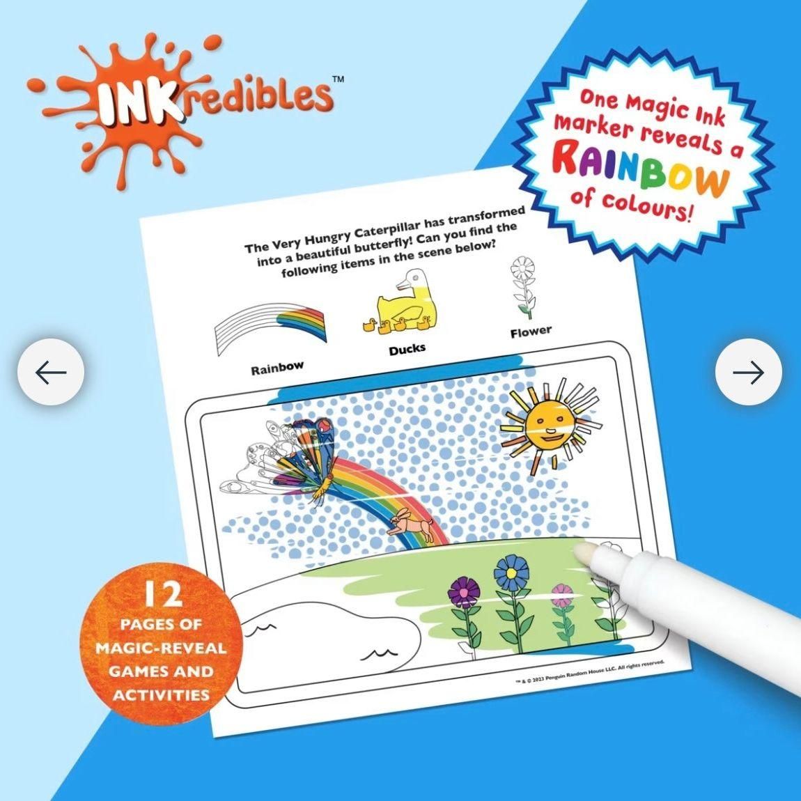 INKredibles The Very Hungry Caterpillar Magic Ink Pictures - Book