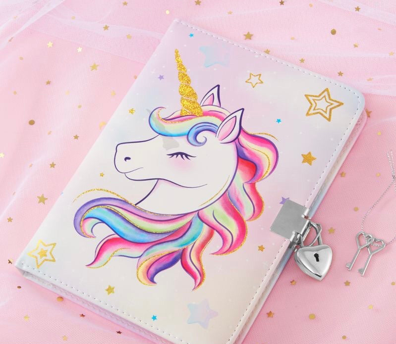 Diary with lock and key