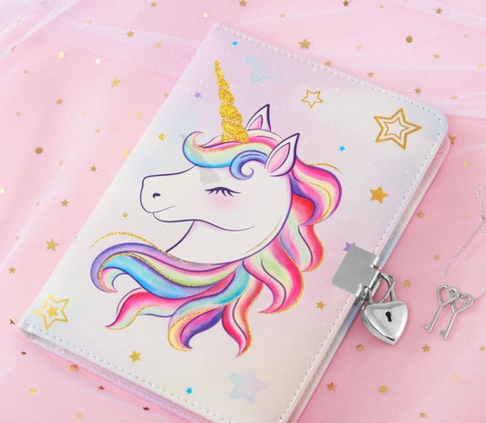 Diary with lock and key