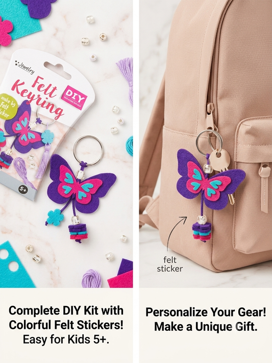 CRAFTOY DIY Felt Keyring Kit