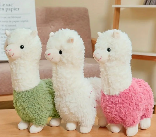Soft Plush Alpaca Toy - Green-28cm
