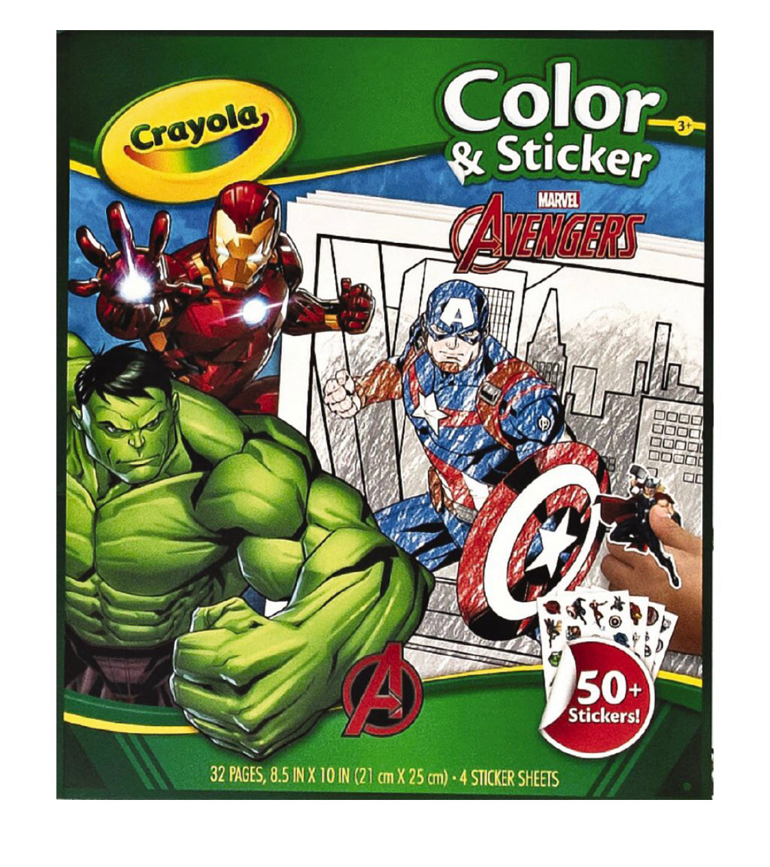 Marvel Crayola Color & Sticker Book