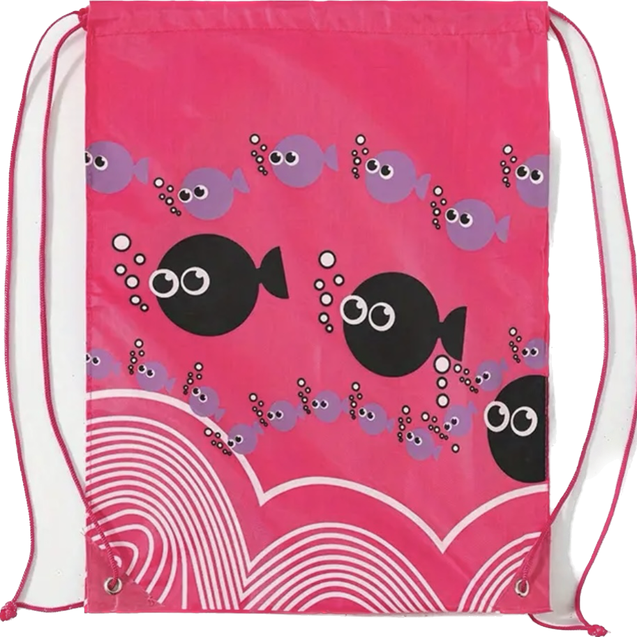 Fish Drawstring Bag Fish Drawstring Bag – Kiwi Kids Gifts
