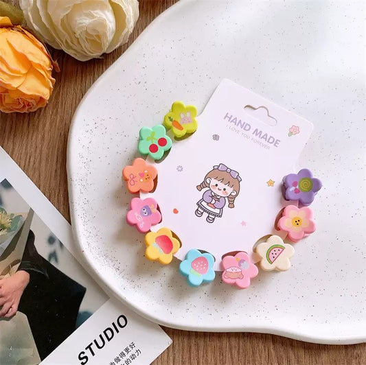 Cartoon Mini Flower Clips