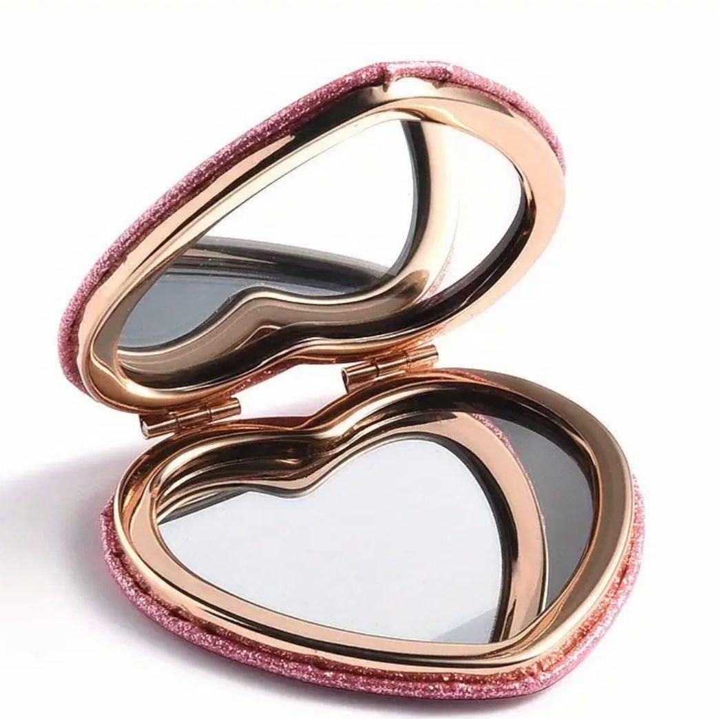 Heart Shaped Compact Mirror