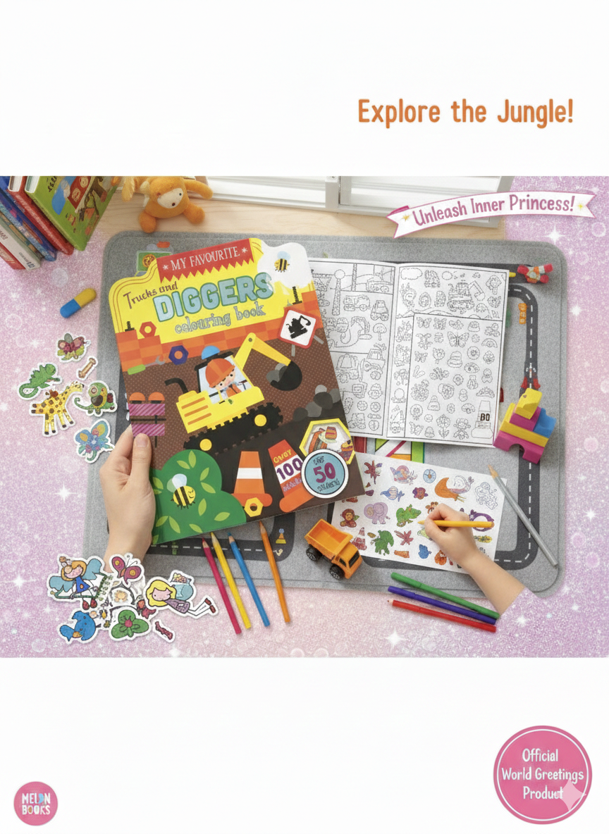 Stickers and Coloring Book