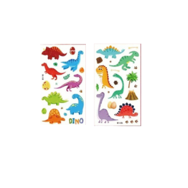 Dinosaur temporary tattoos Kiwi Kids Gifts