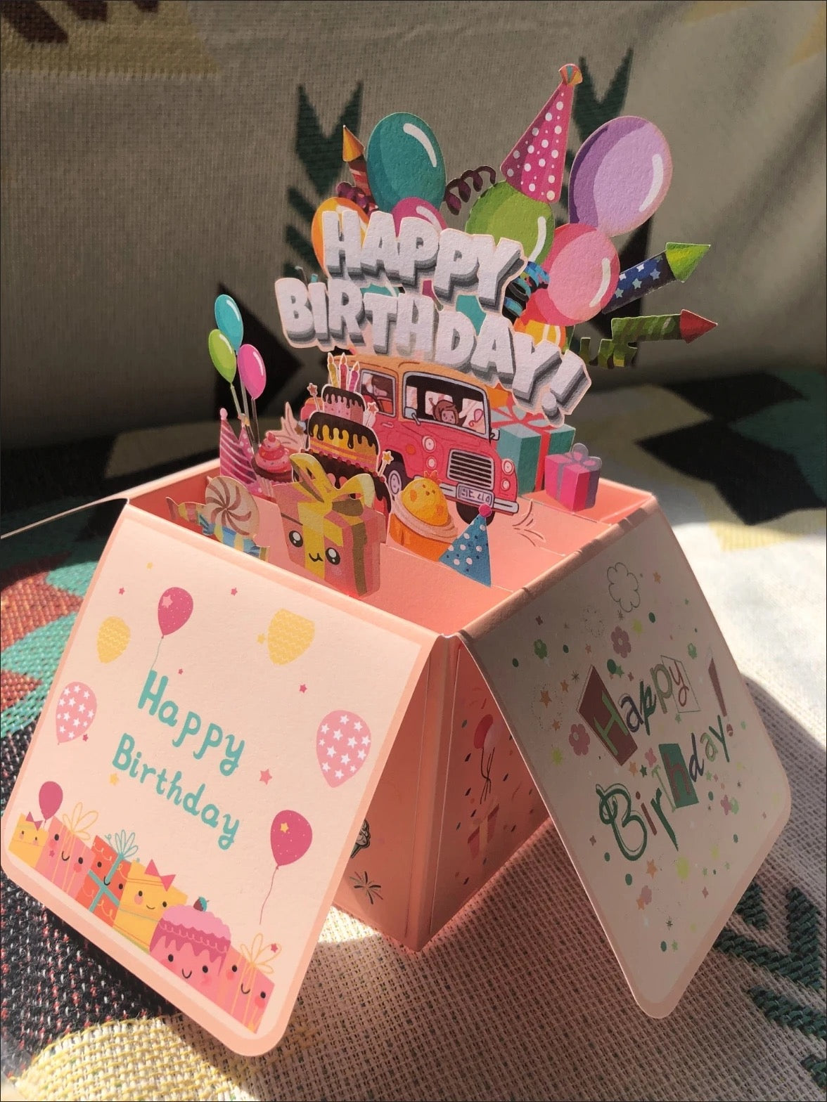 More Than a Card—A 3D Pop-Up Birthday Surprise! 🎉