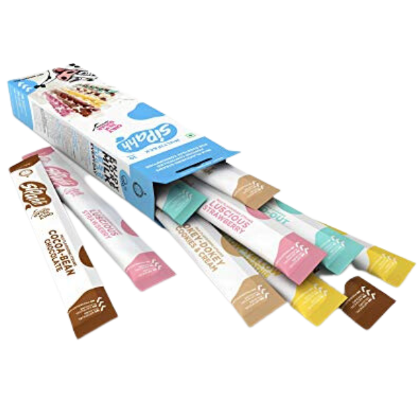 Sipahh milk straws 4 straws Kiwi Kids Gifts